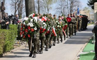 Uroczystości pogrzebowe Kazimierza Człowiekowskiego – żołnierza Narodowej Organizacji Wojskowej – galeria